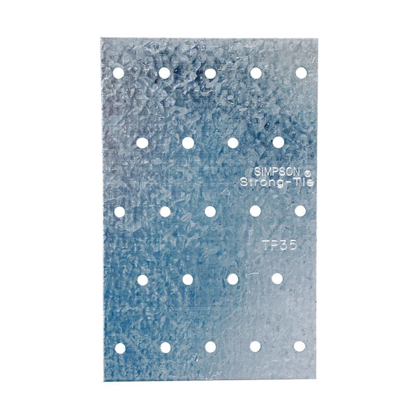 Simpson Strong-Tie Simpson Strong-Tie 5 in. H X 0.04 in. W X 3.1 in. L Galvanized Steel Tie Plate TP35 - main
